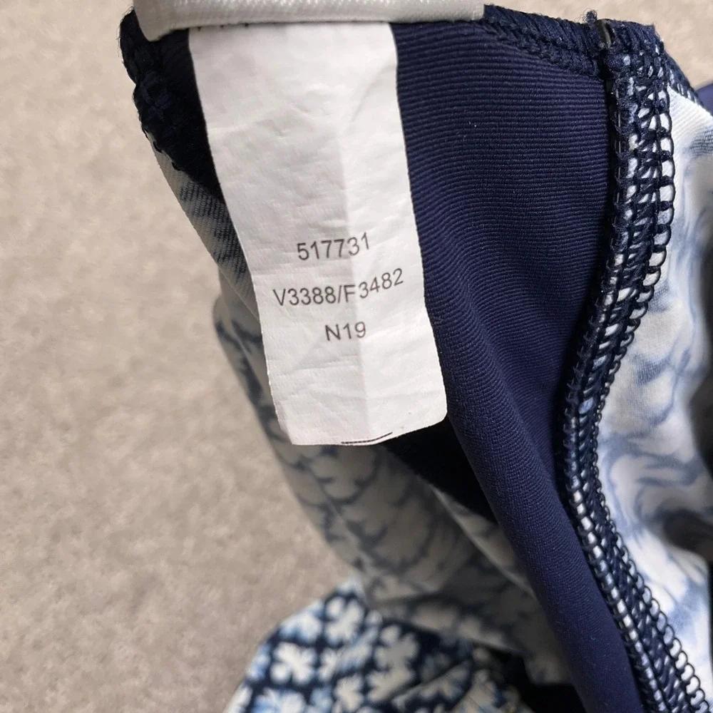 Lands End Tankini Top Womens 22W greem Geometric Floral Modest Beach Swimwear - Picture 7 of 8